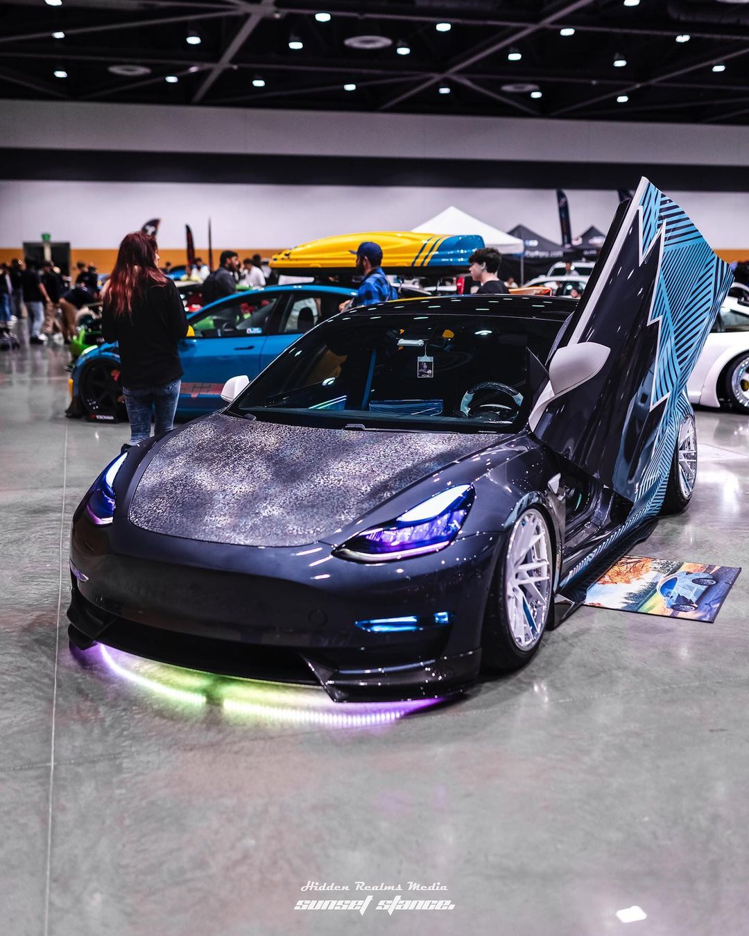 Custom Tesla Model 3 Show Build by EMWRAPS