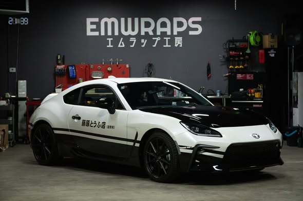 Toyota GR86 Initial D Itasha Wrap by EMWRAPS