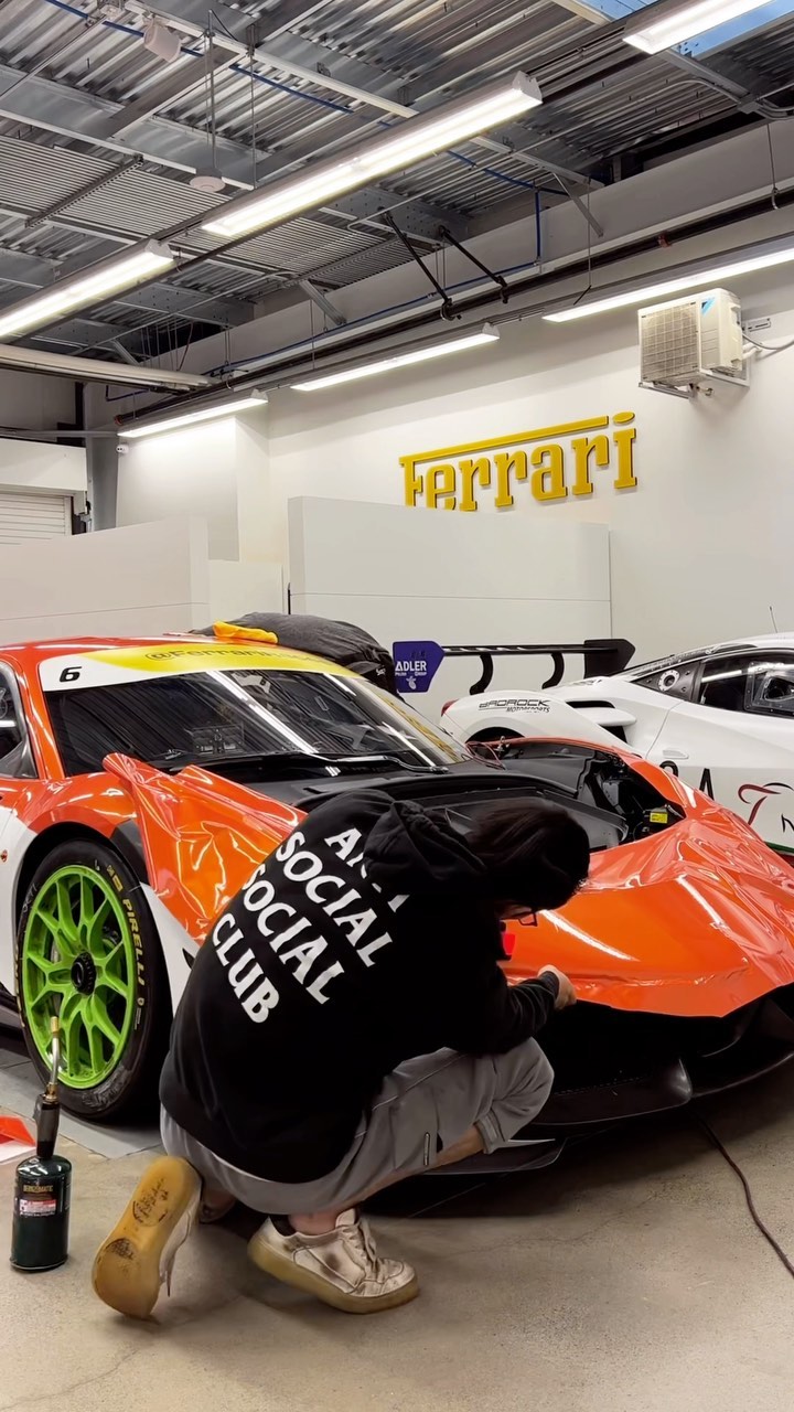 Ferrari Challenge Race Car Paddock Wrap by EMWRAPS